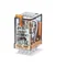 Relais industriel miniature 4P ; 7A ; 230V AC ; bouton de test + indicateur mécanique, 55.34.8.230.0040