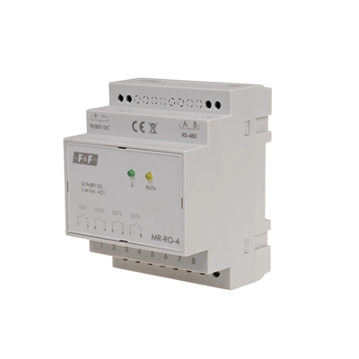 Relay output expansion module with MODBUS RTU output