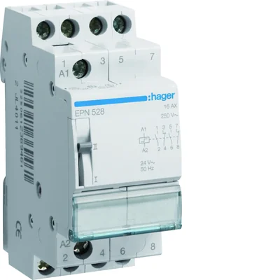 Relé biestable 24VAC/12VDC 2NO+2NC 16A