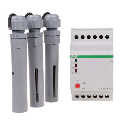 Relé de control de nivel de líquido de dos estados con sensibilidad ajustable de sondas PZ-829 RC