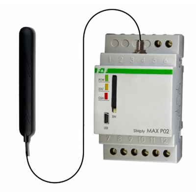 Relé de control GSM para control de puertas