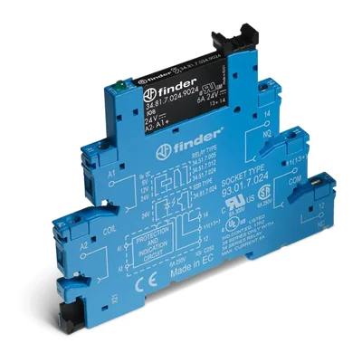 Relé de interfaz SSR 1 NA; 6A; control 24V CC; salida 1.5…33V CC, 38.81.7.024.9024