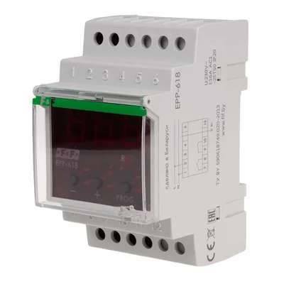 Relè di corrente con display a LED e passaggio per cavo di corrente, trasformatori o misurazione diretta