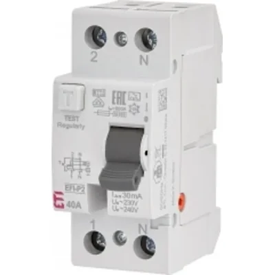 Реле диференційне EFI6-P2 AC 25/0,03 6kA 2Р