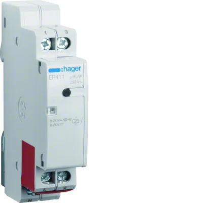 Relé electrónico biestable 8-24V AC/DC 1NO 16A