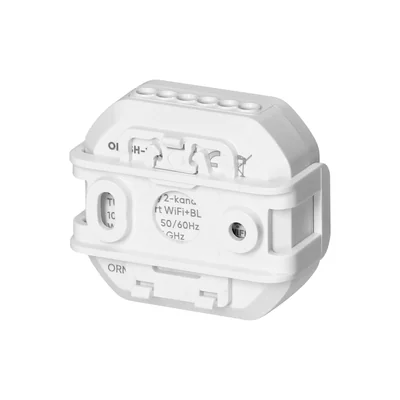 Relé empotrable Tuya Smart Wi-Fi+BLE de 2 canales