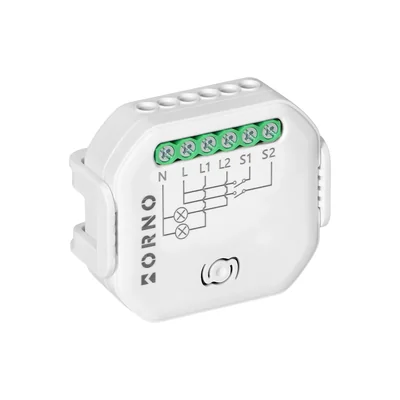 Relé empotrable Tuya Smart Wi-Fi+BLE de 2 canales