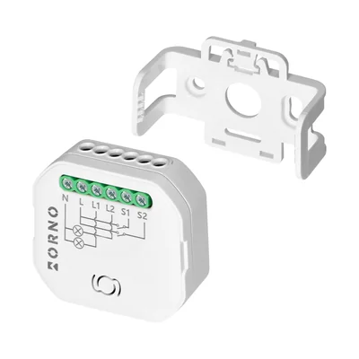 Relé empotrable Tuya Smart Wi-Fi+BLE de 2 canales