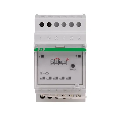 Relè per guida DIN a cinque canali LongRange rH-R5-LR