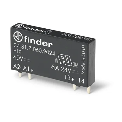 Relé SSR miniatura 1 NA; 2A; control 24V CC; salida 12…275V CA