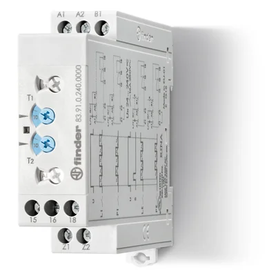Relé temporizador 1CO 16A 12-240V AC/DC