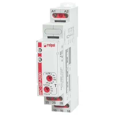 Relè temporizzato 230 V CA 2P AgSnO2 8 A / 250 V CA