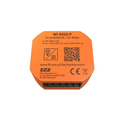 Relé Wi-Fi bicanal 230 V DOBLE INTERRUPTOR