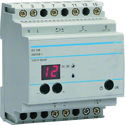 Remote control device for EV100/EV102 dimmers, Comfort functions