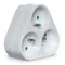 Répartiteur triple 3x2P+Z 16A 250V blanc
