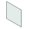 Replacement glass for the fire protection cabinet PPOŻ-5701\P01