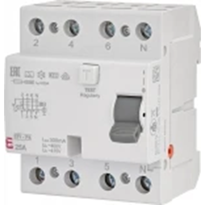 Residual current circuit breaker EFI6-P4 AC 40/0.03 6kA 4-pole