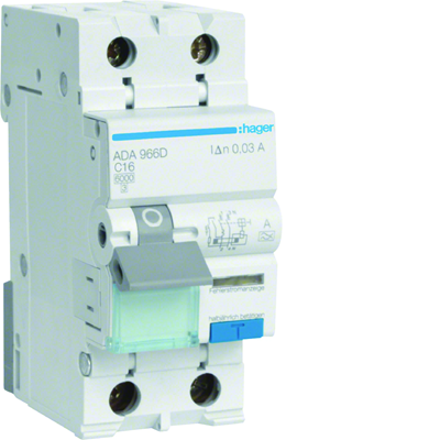 Residual current circuit breaker with overcurrent element