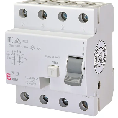 Residual current device EFI-4 80/0.3A, A