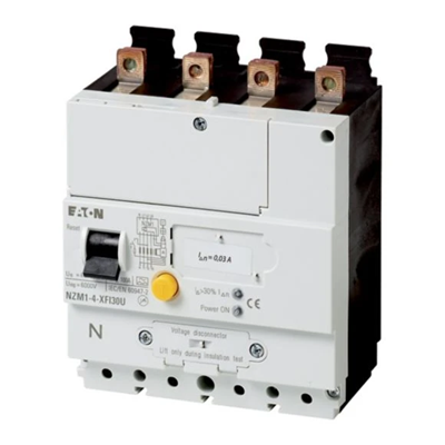 Residual current release, 30mA, 4-pole, down