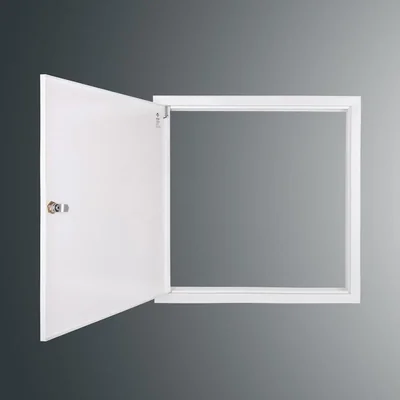Revizní dvířka SP 500x500 RAL9003, šířka příruby 2,5 cm