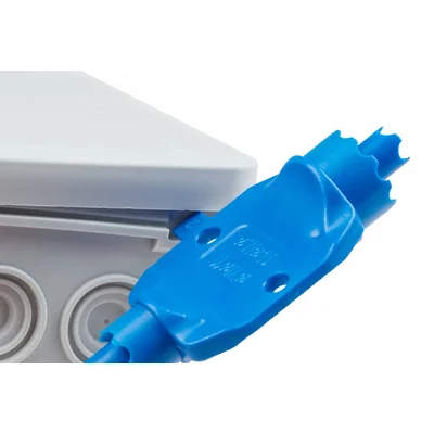 Řezačka na zeslabování do krabic řady nástěnných krabic FASTBOX, modrá