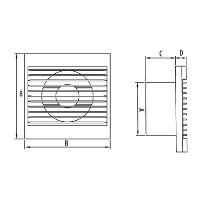 RICO 100 WCH (ventilatore da parete)