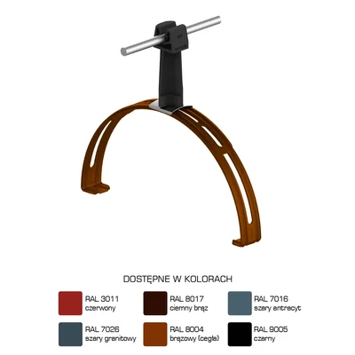 Ridge cap holder, extendable, with lock, H=7cm /LA/ black, TYPE AN-14P/LA/C-N