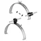 Ridge cap holder, extendable, with lock, Hd=25mm /OH/ black, TYPE AN-15P/OH/C-N