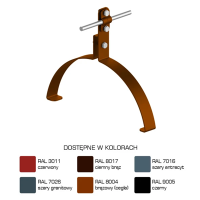 Ridge ridge handle pattern 23, screw height 10cm, painted