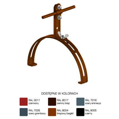 Ridge tile handle extendable screw height 12cm painted