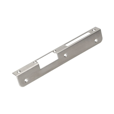 Right angle plate for INOX electric strikes