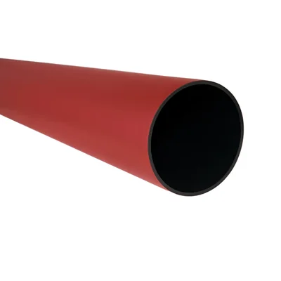 Rigid casing pipe for jacking and drilling (RHDPE) size 125/7.1, red, 6m