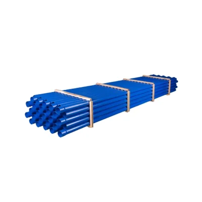 Rigid casing pipe with socket (RHDPE) size 160/8, blue