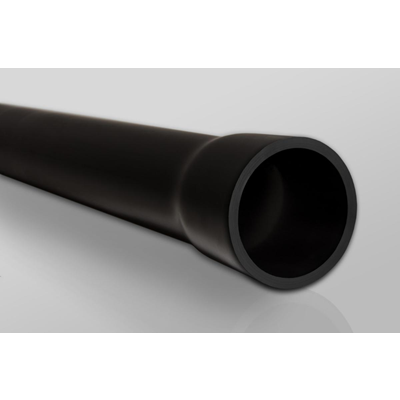 Rigid connection pipe resistant to UV radiation with a socket (RHDPE) size 110/4, 3m