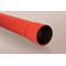 Rigid thin-walled casing pipe with a socket (RHDPE) size 50/2.5 red