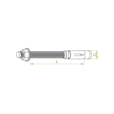 Ring expansion bolt diameter 12mm length 100mm