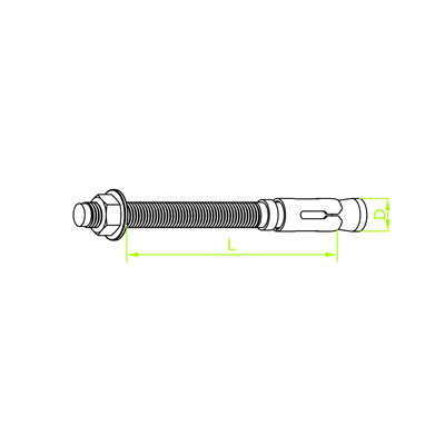 Ring expansion bolt diameter 6mm length 100mm