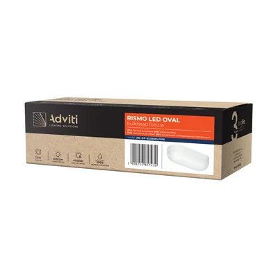 RISMO LED OVAL 12W, 1080lm, IP65, IK08, 4000K