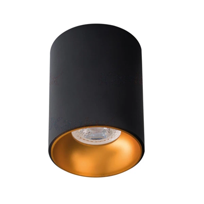 RITI Faretto da soffitto B/G nero/oro