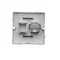 RJ11 telephone socket (module) satin (metallic)