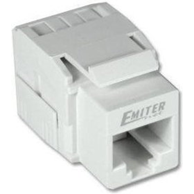 RJ12 socket cat. 3 keystone white