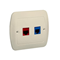 RJ12 telephone socket + computer RJ45 category 5 for RJ45 beige