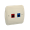RJ12 telephone socket + computer RJ45 category 5 for RJ45 beige