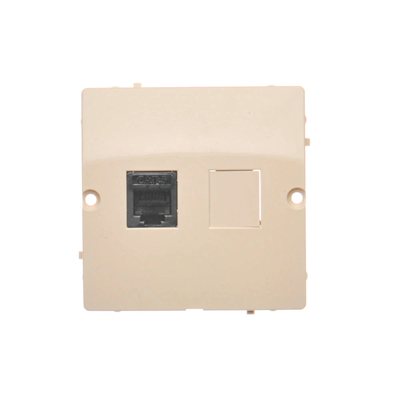 RJ12 telephone socket (module) beige