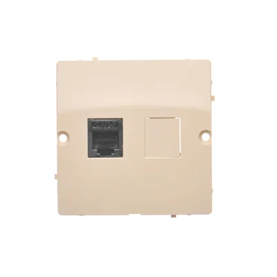 RJ12 telephone socket (module) beige