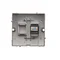 RJ12 telephone socket (module) metallic stainless steel