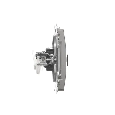 RJ45 cat. 6 double satin metallic computer socket