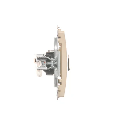 RJ45 cat.6 double computer socket beige