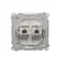 RJ45 computer socket cat. 6 double shielded white